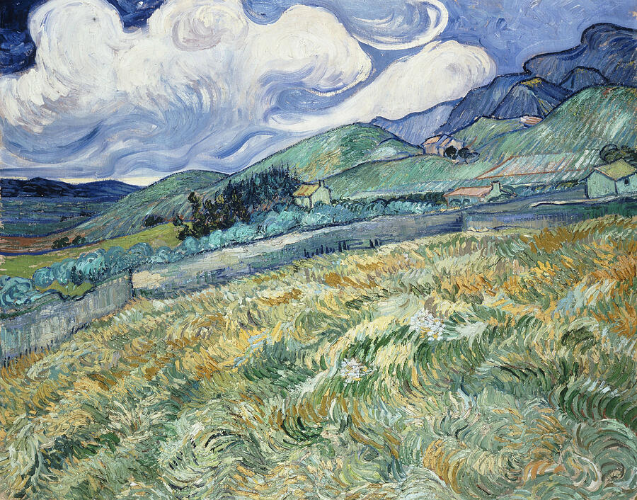 Landscape from Saint Remy, from 1889  Painting by Vincent van Gogh