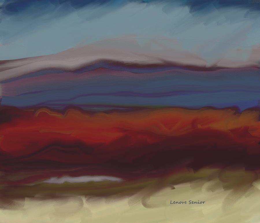 Landscape in Abstract Painting by Lenore Senior