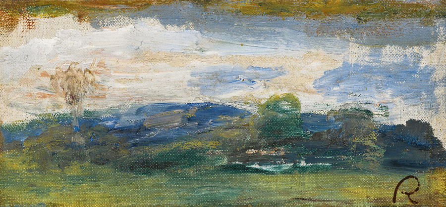 Landscape in Cagnes Painting by Pierre-Auguste Renoir