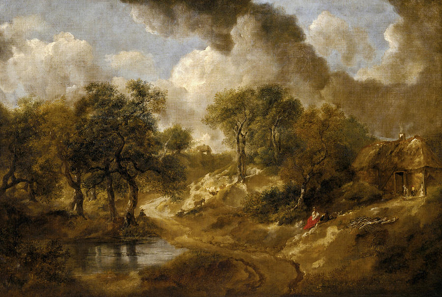 Landscape in Suffolk Painting by Thomas Gainsborough