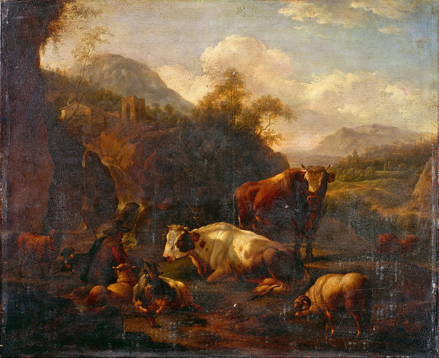 Landscape Painting by Johann Heinrich Roos