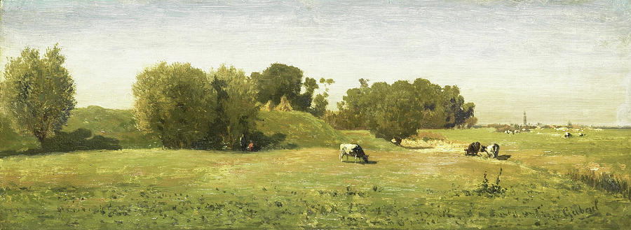 Landscape near Abcoude Painting by Paul Gabriel