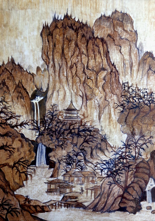 Landscape of Ancient China Drawing by Tara Hutton Pixels