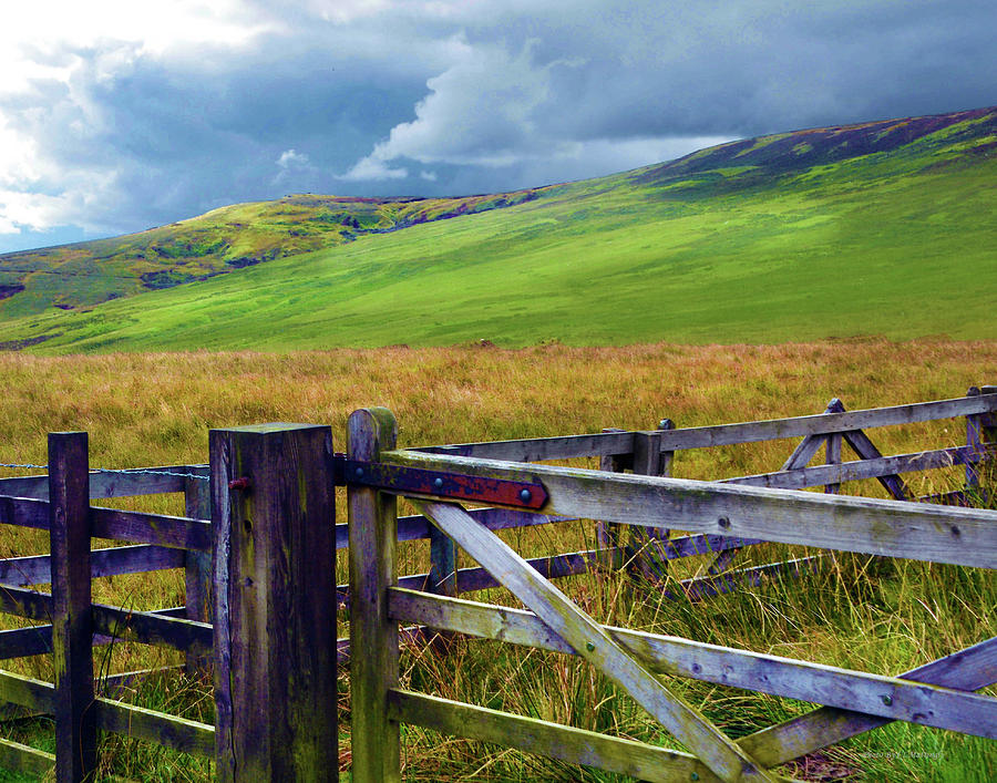 Fences Photograph - Landscape of Ireland by Coke Mattingly