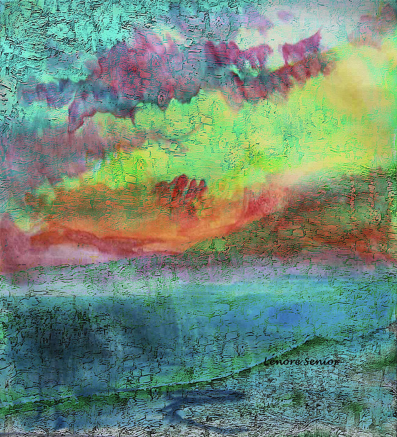 Landscape of My Mind Mixed Media by Lenore Senior