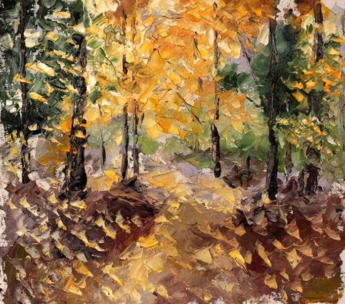 Landscape Painting Autumn 157. Rybakow Valery. Painting By Valery 