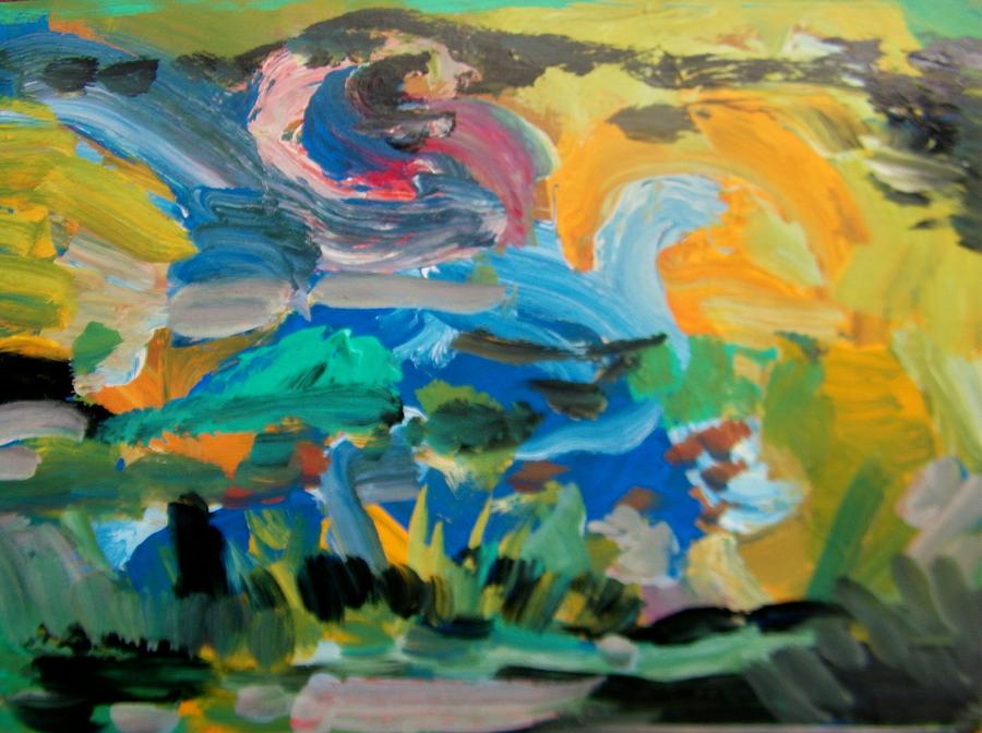 Landscape Palette Painting by Judith Redman