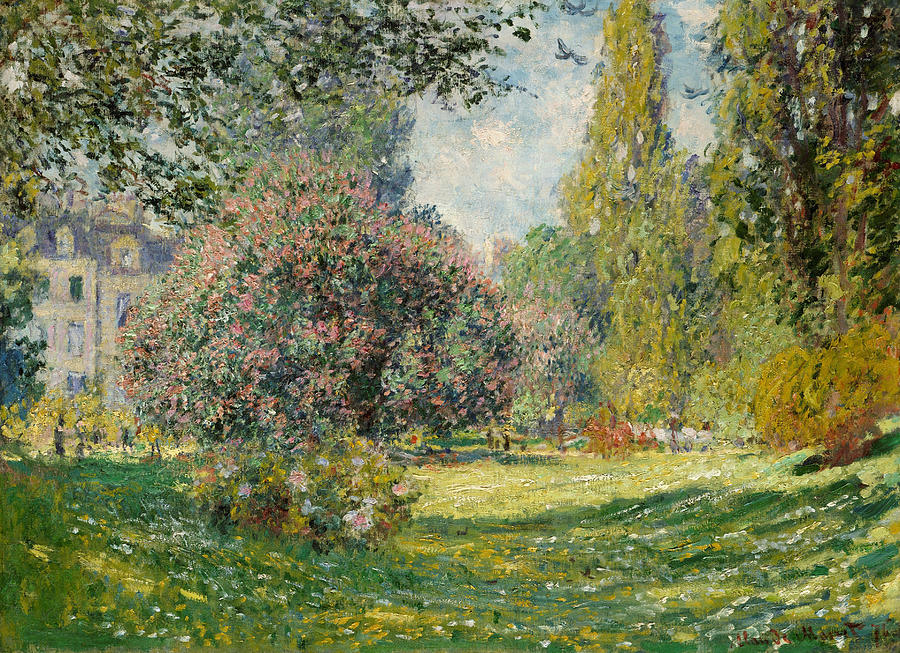 Landscape- Parc Monceau  Painting by Claude Monet