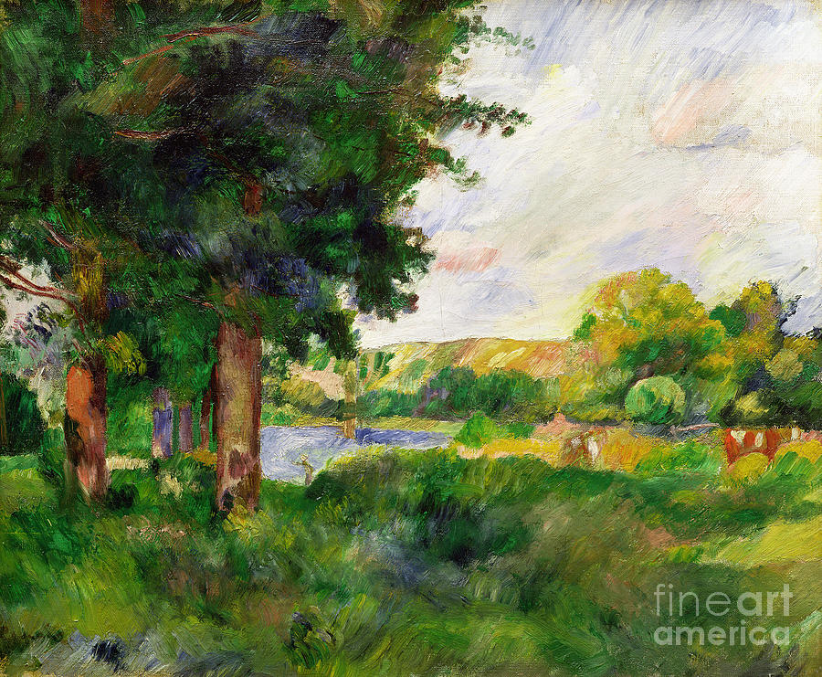 Paul Cezanne Painting - Landscape by Paul Cezanne