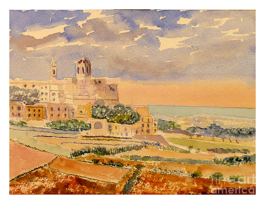 landscape Rabat Painting by Godwin Cassar