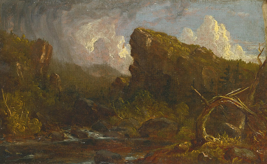 Landscape Sketch Painting by Thomas Cole