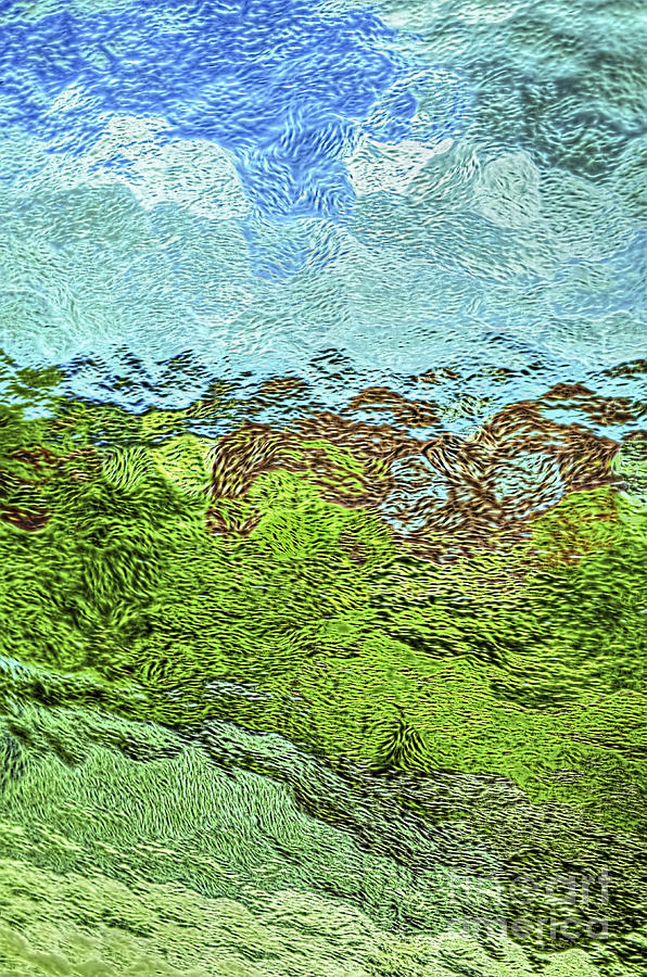 Vincent Van Gogh Photograph - Landscape through Frosted Glass #2 by Norman Gabitzsch