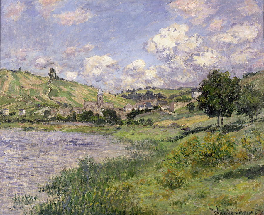 Landscape, Vetheuil Painting by Claude Monet - Fine Art America