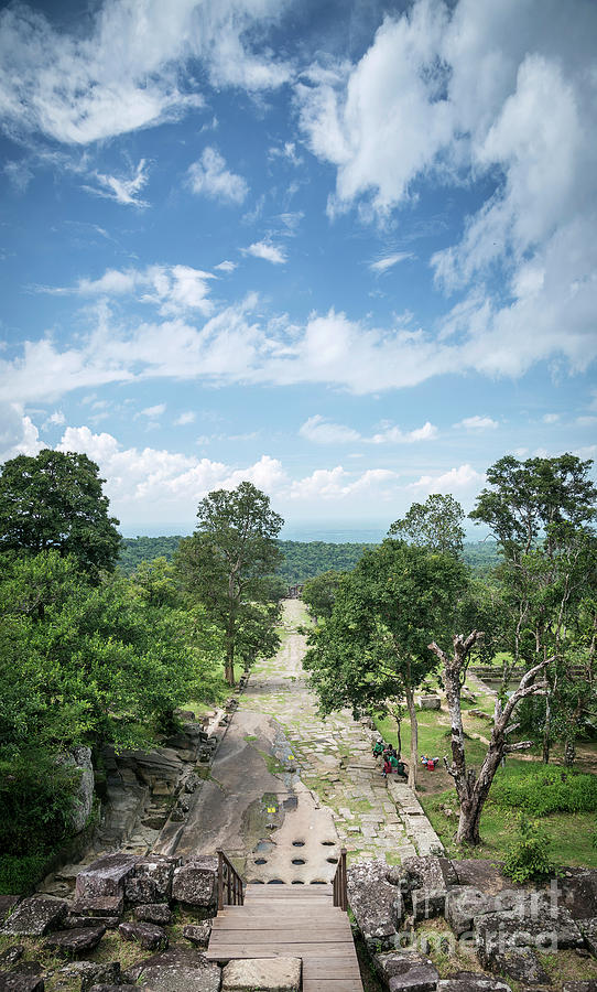 Landscape View From Preah Vihear Mountain In North Cambodia Photograph by JM Travel Photography