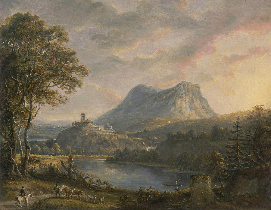 Landscape with a Lake Painting by Paul Sandby