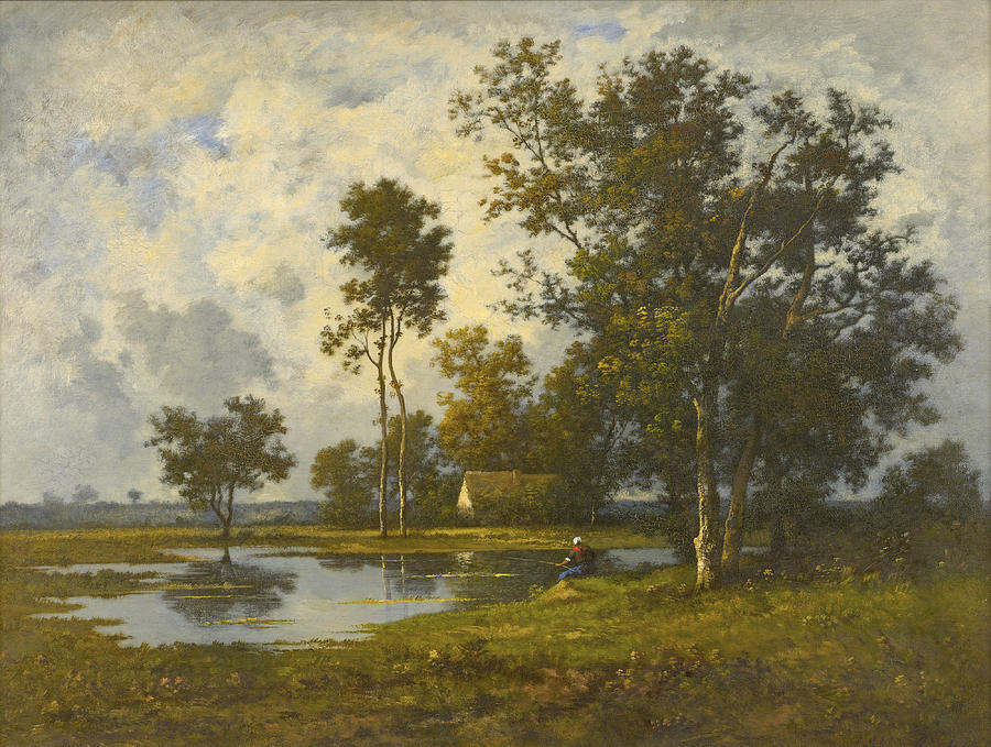 Landscape with a Quiet Pool Painting by Leon Richet