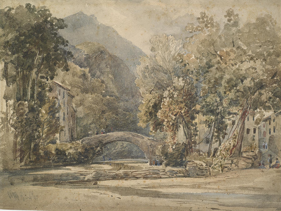 Landscape With Bridge Painting