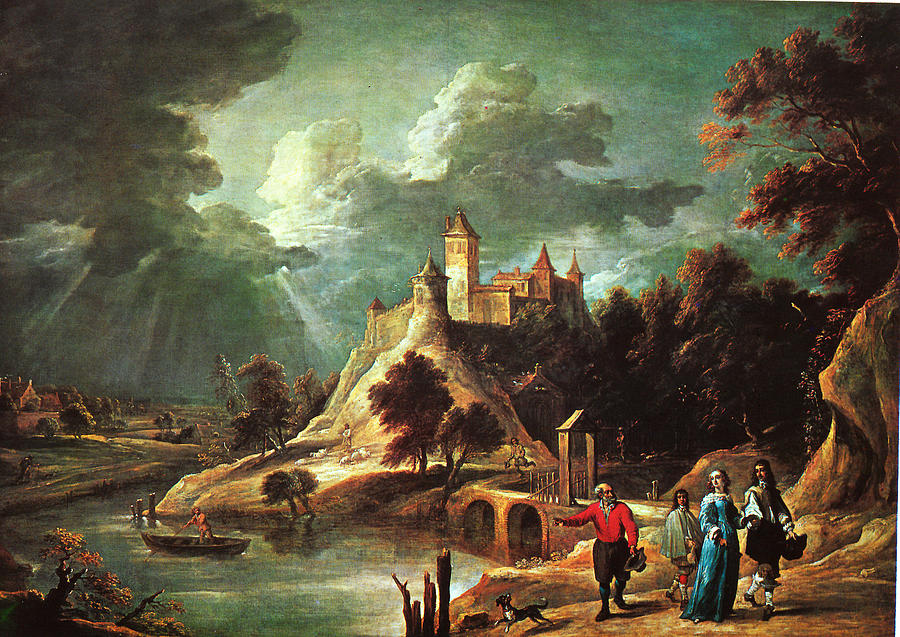 Landscape With Castle Painting by David Teniers the Younger