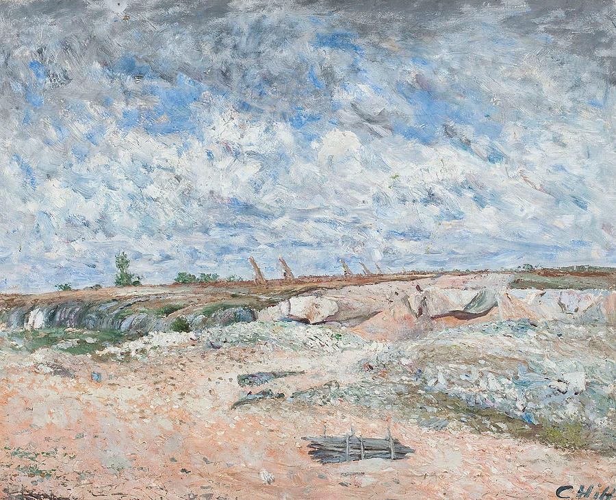 Landscape with Drifting Clouds Painting by Carl Fredrik Hill
