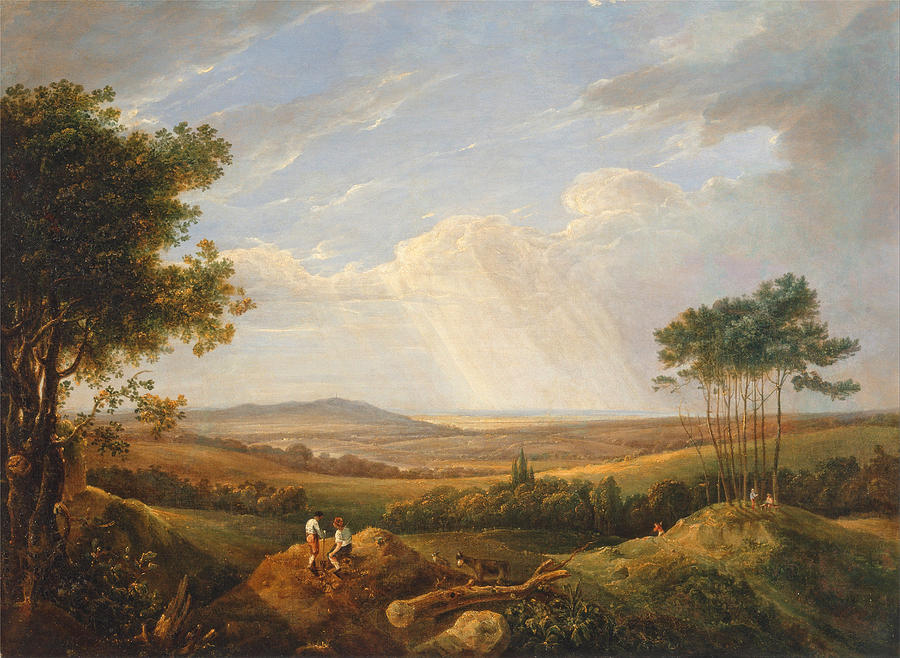 Thomas Hastings Painting - Landscape with Figures  by Thomas Hastings