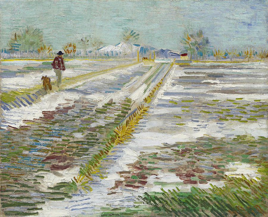 Winter Painting - Landscape with Snow Paysage enneige by Vincent Van Gogh