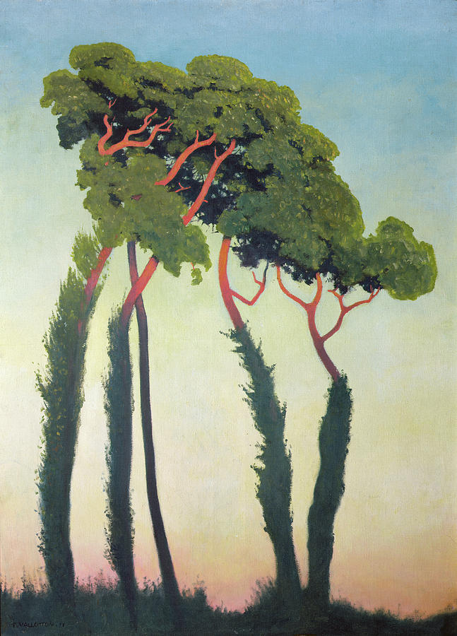 Tree Painting - Landscape with Trees by Felix Vallotton