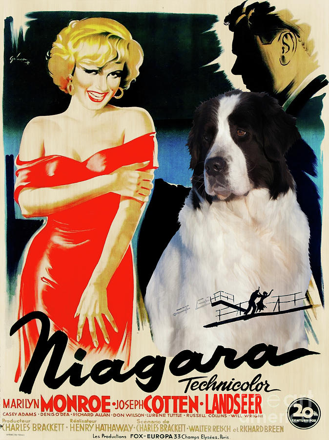 Landseer Art Canvas Print - Niagara Movie Poster Painting by Sandra Sij