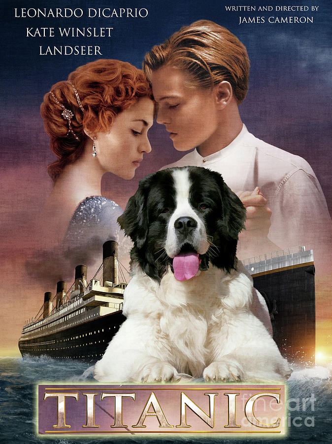 Landseer Art Canvas Print - Titanic Movie Poster Painting by Sandra Sij