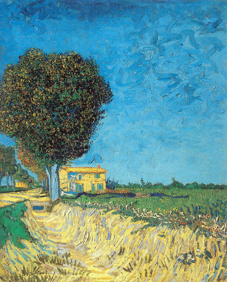 Vincent Van Gogh Painting - Lane Near Arles by Van Gogh Vincent Van Gogh Painting - Lane Near Arles by Van Gogh