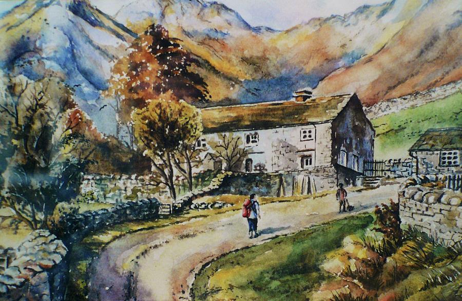 Langdale Pikes Painting by Andrew Read
