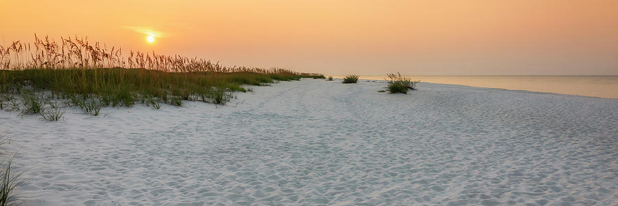 Langdon Beach Sunrise 5 Panorama - Pensacola Beach Florida Photograph by Brian Harig