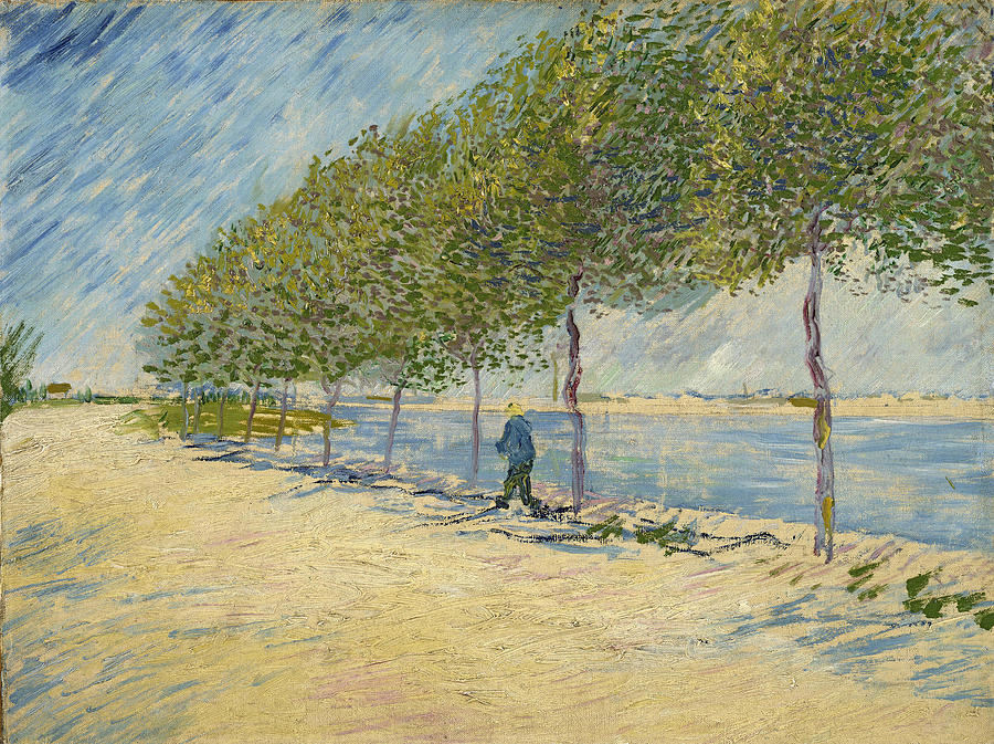 Langs de Seine Painting by Vincent van Gogh