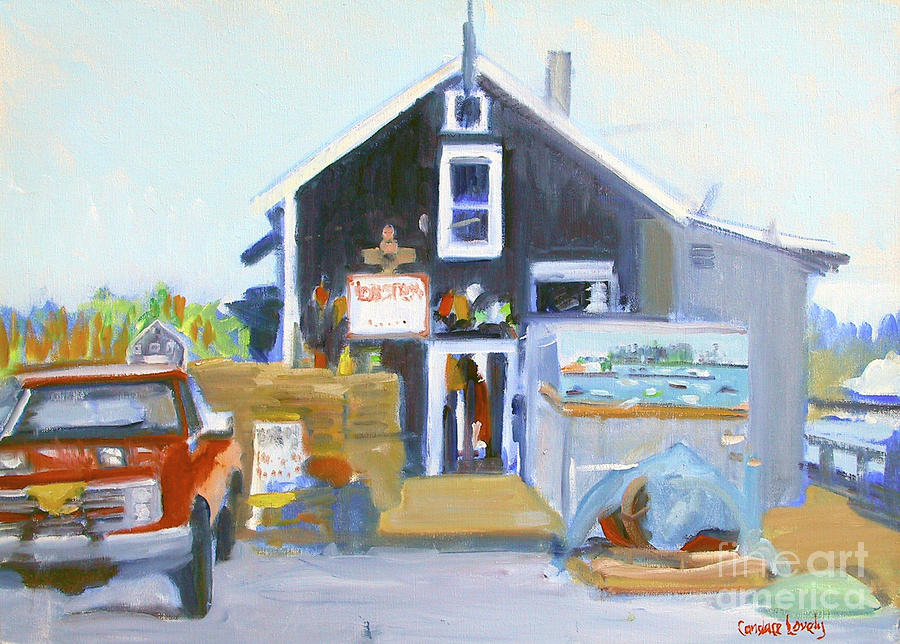Langsford Road Lobster Painting by Candace Lovely