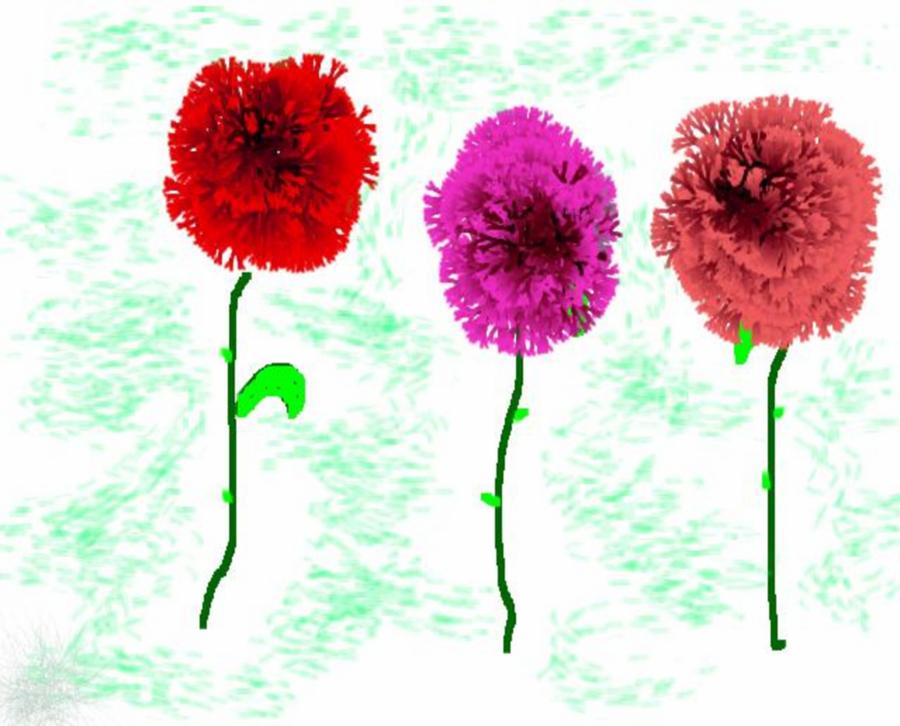 Language of flowers Digital Art by Dr Loifer Vladimir