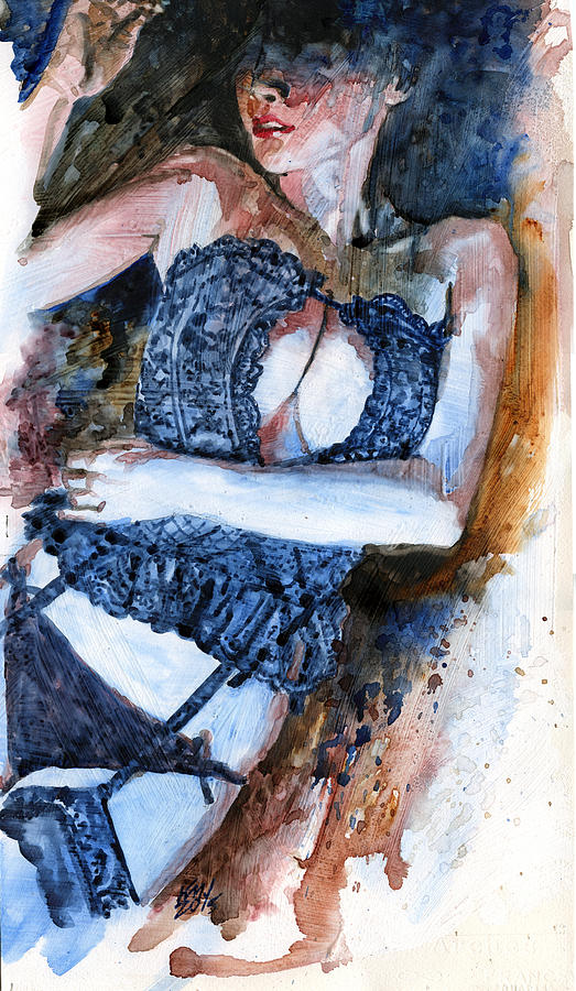 Woman Painting - Languish by Ken Meyer jr
