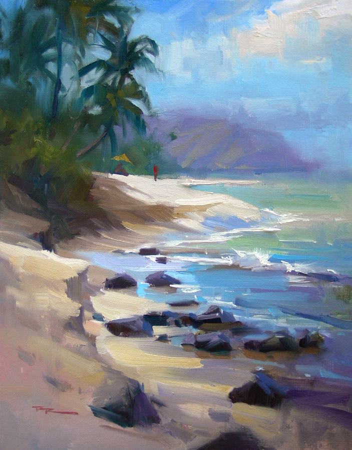Hawaii Painting - Laniakea by Richard Robinson