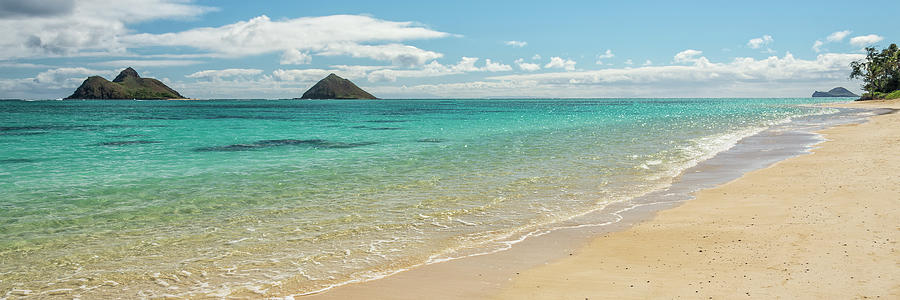 Lanikai Beach 4 Pano - Oahu Hawaii Photograph by Brian Harig