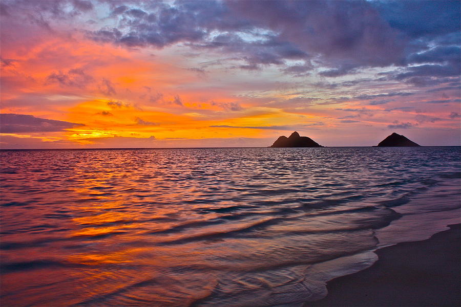 Lanikai sunrise Photograph by Stephen Mar - Fine Art America