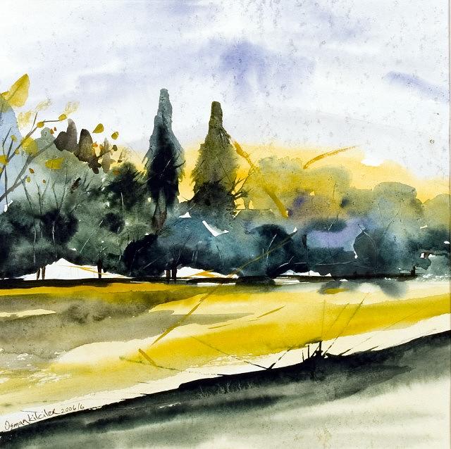 Landscape Painting - Lanndscape 2 by Osman Kilciler Landscape Painting - Lanndscape 2 by Osman Kilciler