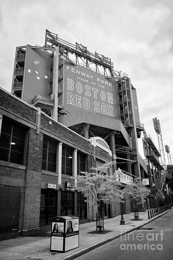 Major League Movie Photograph - lansdowne street entrance to Fenway park baseball stadium Boston USA by Joe Fox