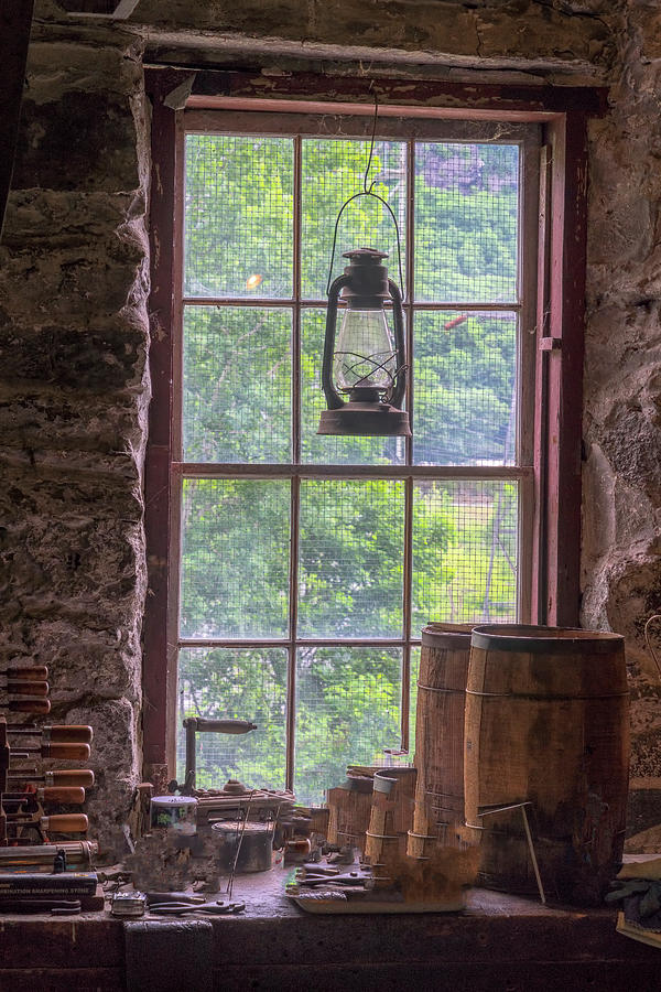 Lantern And Window Photograph by Tom Singleton