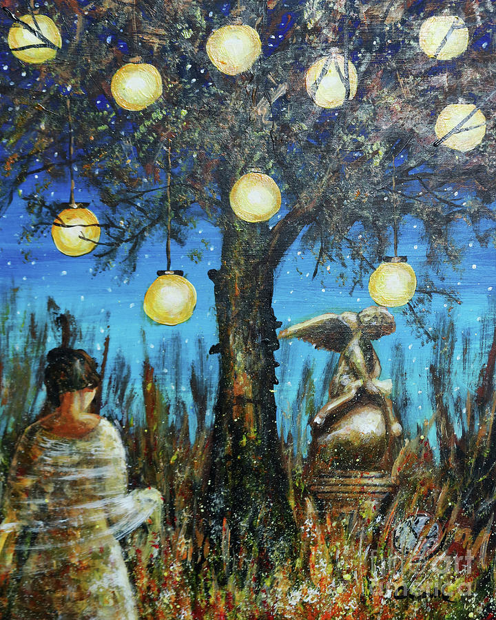 Lantern Dreams Painting by Dariusz Orszulik