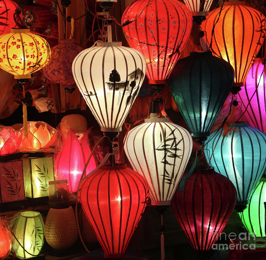 City Photograph - Lanterns Colors Hoi An by Chuck Kuhn