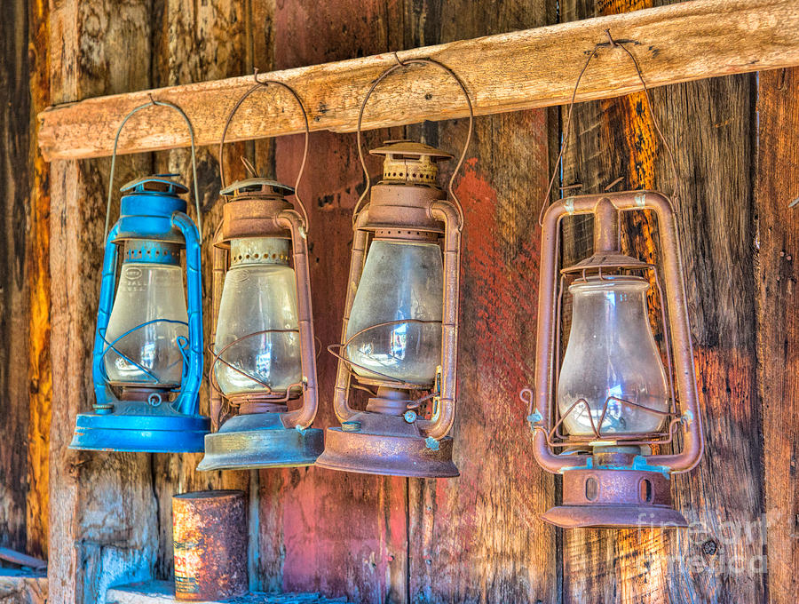 Lanterns In The Bodie Firehouse Photograph by Mimi Ditchie