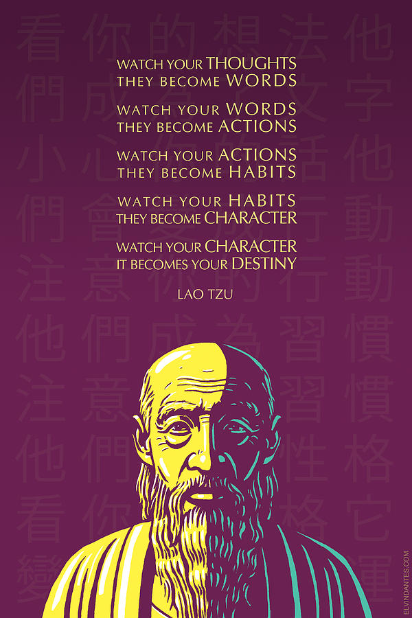 Tao Te Ching Painting by Mo T - Pixels