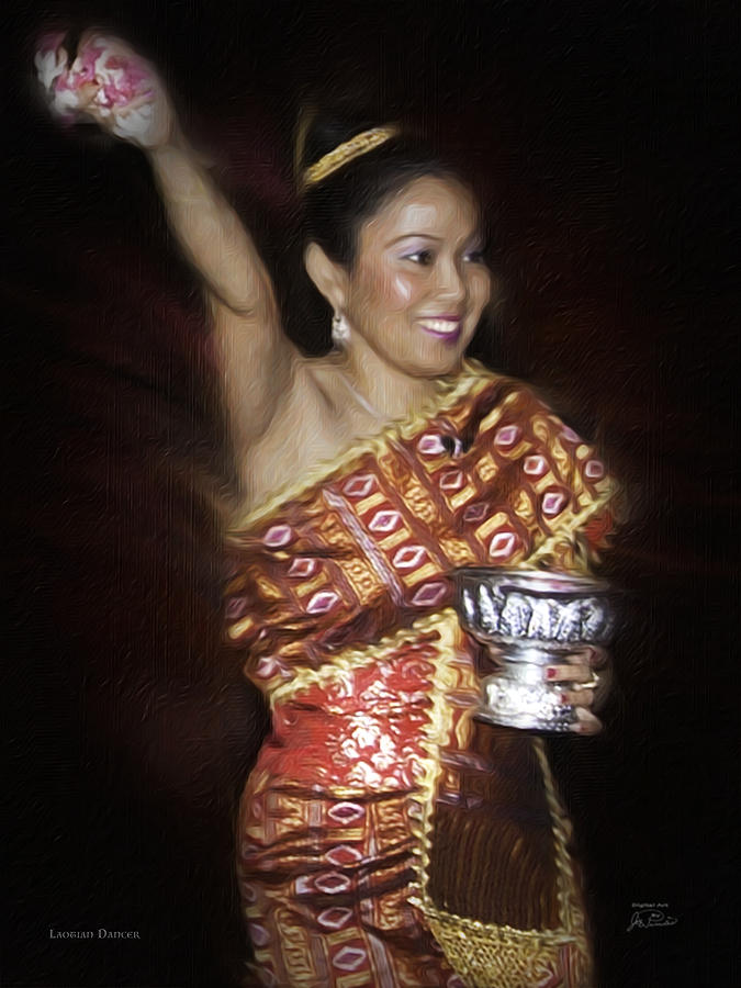 Laotian Dancer Digital Art by Joe Paradis