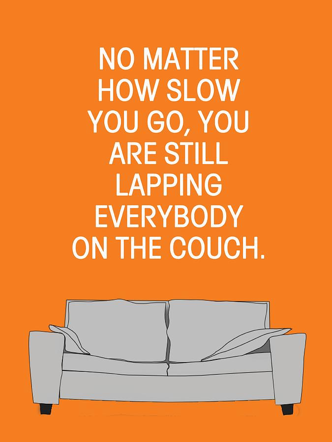 Exercise Digital Art - Lap the Couch by Nancy Ingersoll