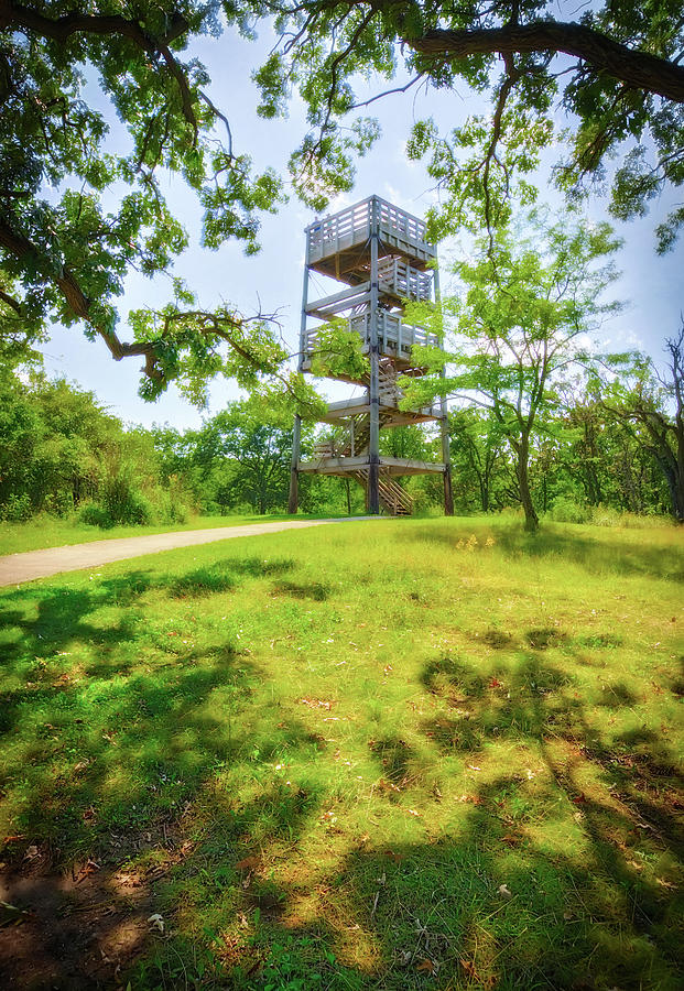 Lapham Peaks Wooden Observation Tower #3 Photograph by Jennifer Rondinelli Reilly - Fine Art Photography