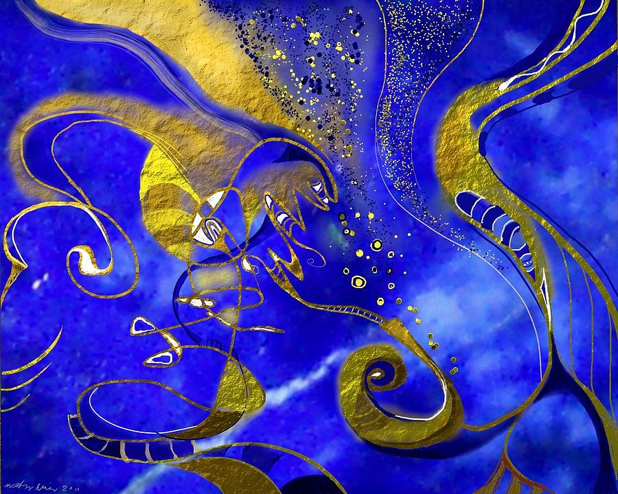 Lapis lazuli Painting by Wolfgang Schweizer