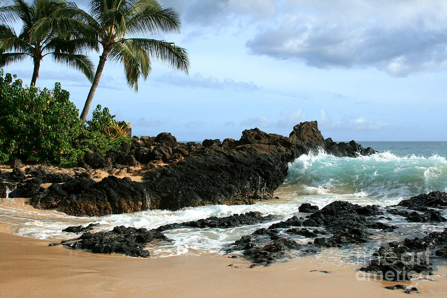 Beach Photograph - Lapiz Lazuli Stone Aloha Paako Aviaka by Sharon Mau